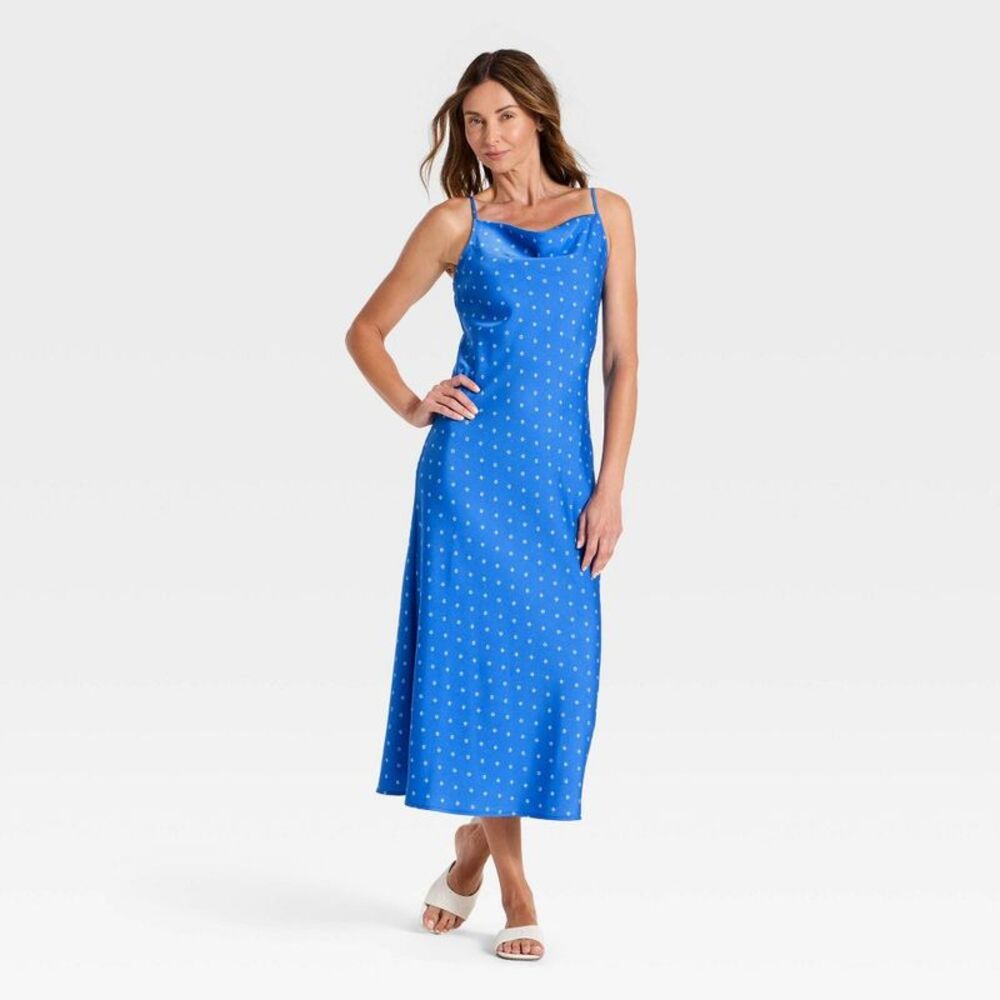 Women's Slip Maxi Dress - A New Day Blue M